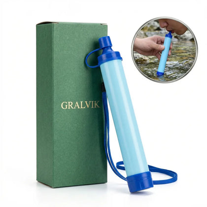Paille Filtrante Portable — Eau Potable en 1 Gorgée