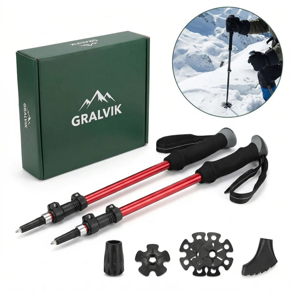 Bâtons Tout-Terrain — 4 Embouts, Tous les Sols