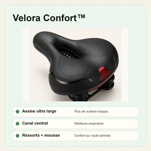 Selle Vélo Confort Velora™