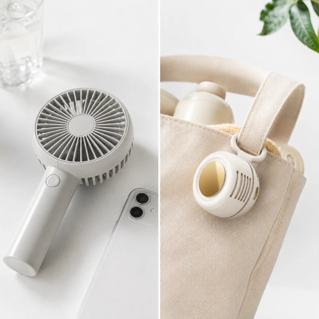Comparaison visuelle entre un ventilateur classique et AeroClip clipable